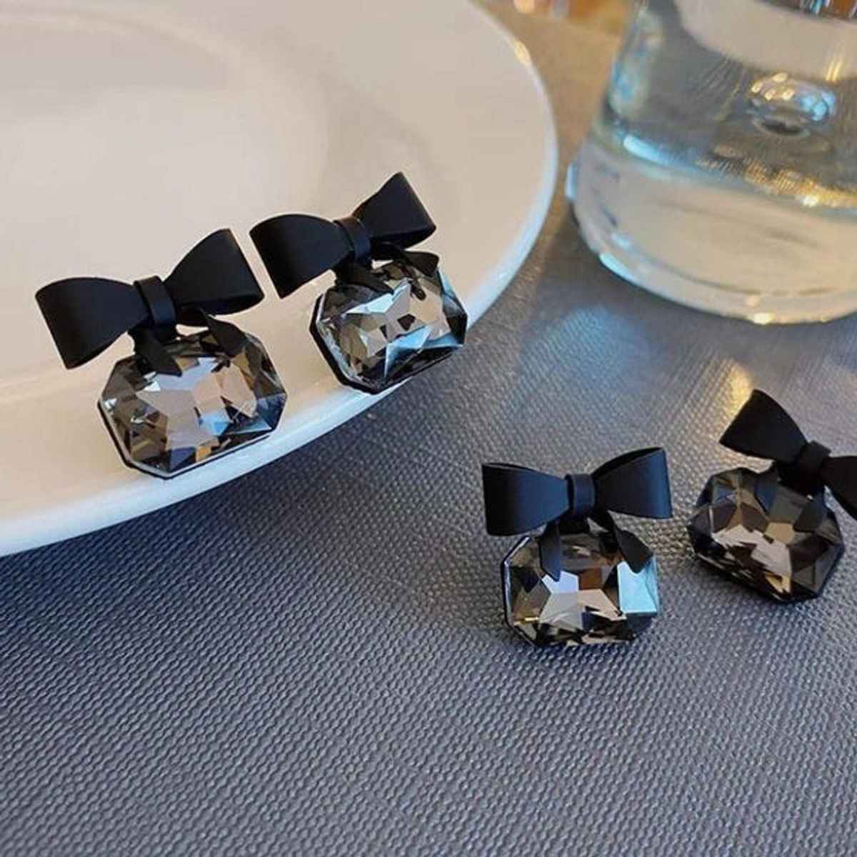 Estailo Fashion Women's Jewellery Earrings Black One Size | E0001380
