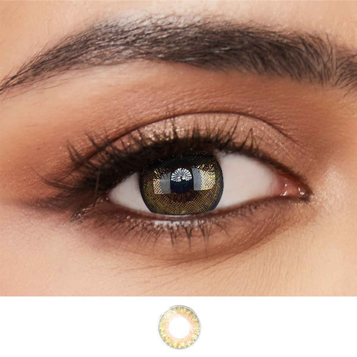 Aquacolor Candy Pack with Zero Power Daily Disposable Lens Happy Honey