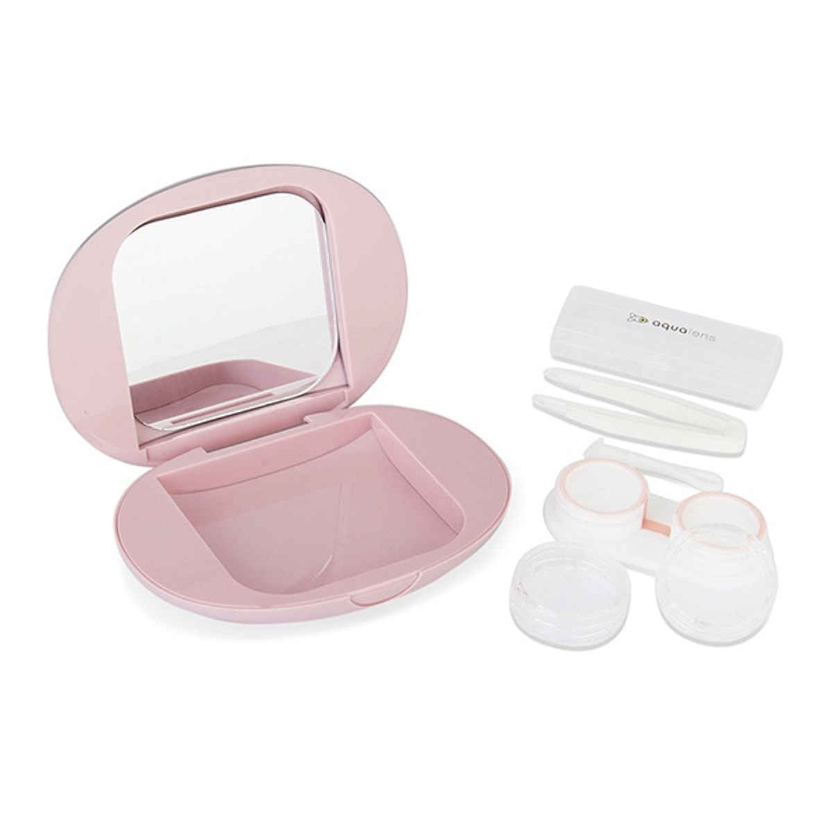 Aqualens Contact Lens Designer Case - Pink | Oval