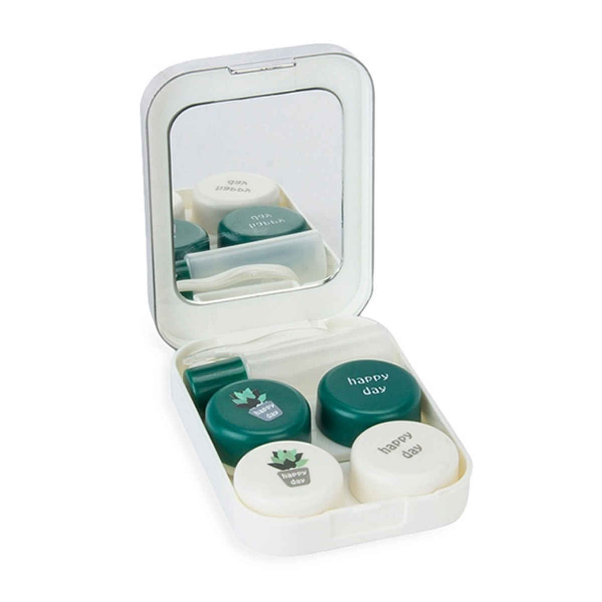 Aqualens Contact Lens Designer Case - Happy Day | Rectangular