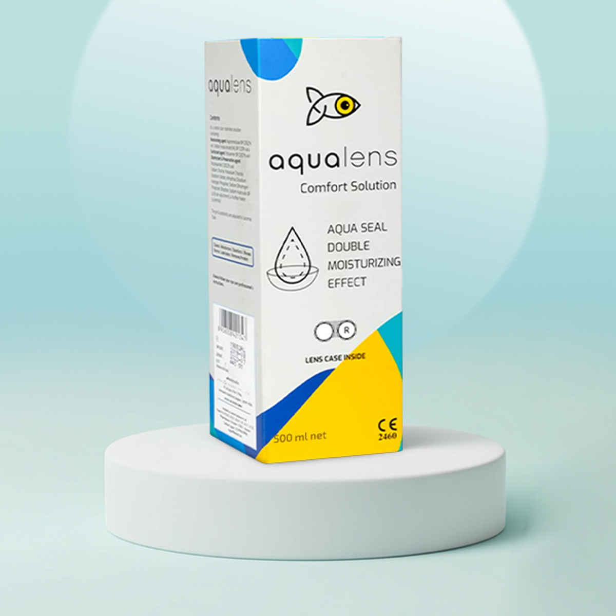 Aqualens Comfort Contact Lens Solution with Free Lens Cases