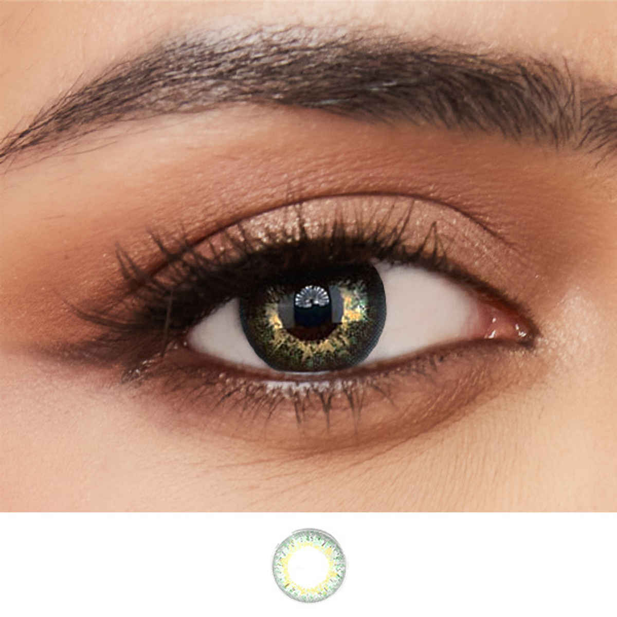 Aquacolor Candy Pack with Zero Power Daily Disposable Lens Fierce Green