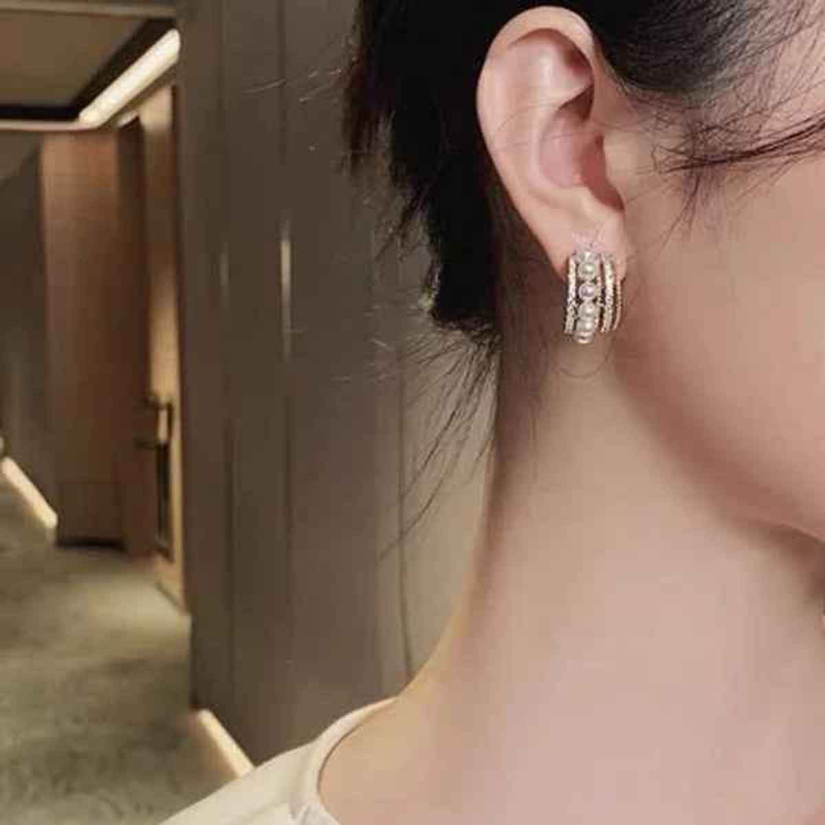 Estailo Fashion Women's Jewellery Earrings Gold Silver | One Size