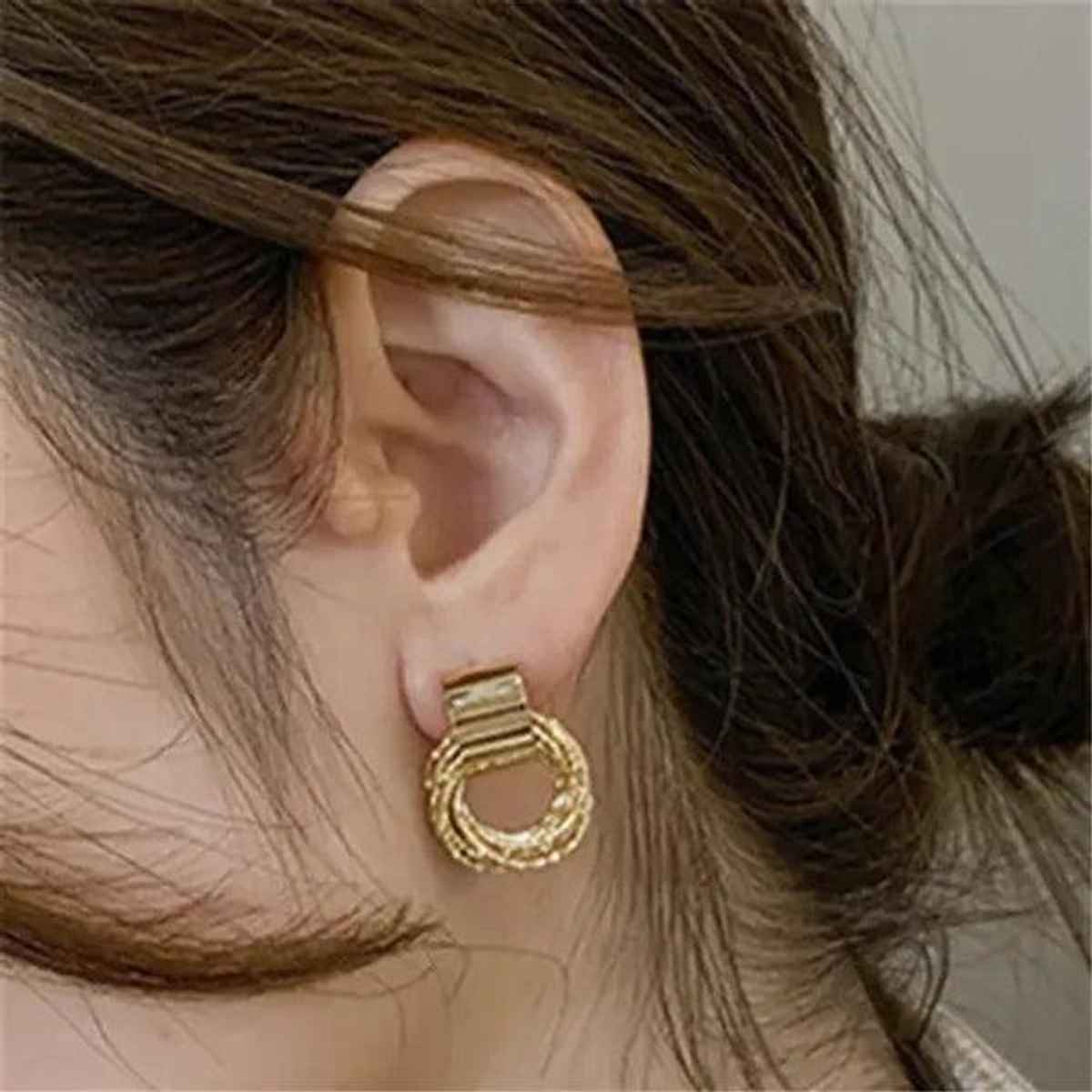 Estailo Fashion Women's Jewellery Earrings Gold One Size | E0001416