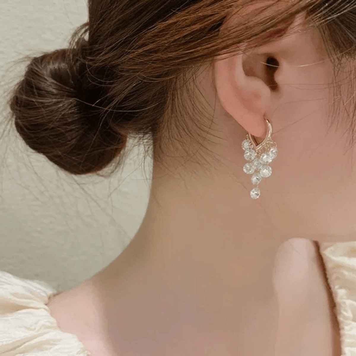 Estailo Fashion Women's Jewellery Earrings White | One Size