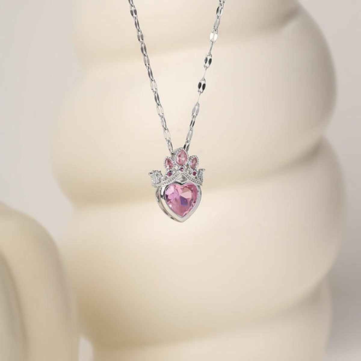 Estailo Fashion Women's Jewellery Necklace & Pendants Red Pink One Size | N0000467