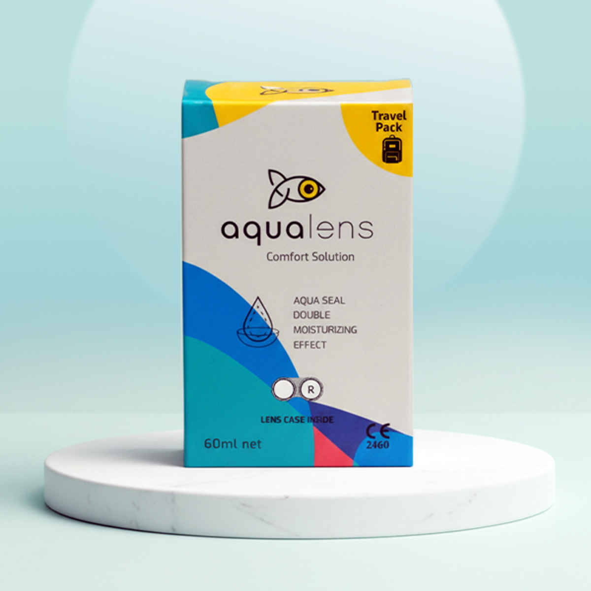 Aqualens Comfort Contact Lens Solution with Free Lens Cases