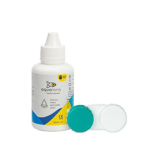 Aqualens Comfort Contact Lens Solution - 60 ml | Lens Cases Free
