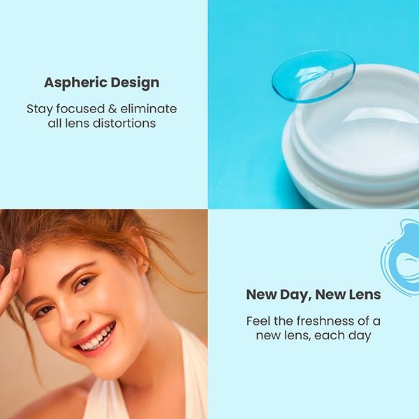 Aqualens Daily Disposable Contact Lenses (10 Lens/Box) (-2.25)