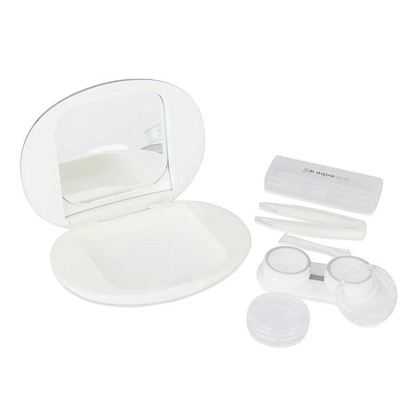 Aqualens White K1902 Contact Lens Designer Case