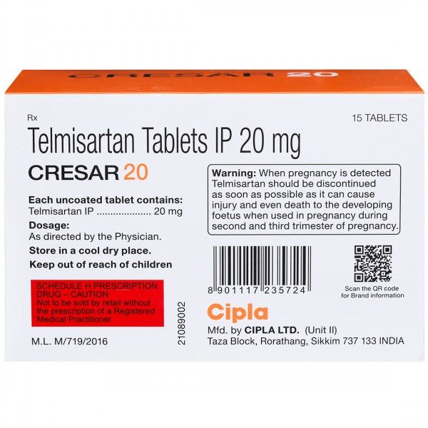 Cresar 20 Tablet