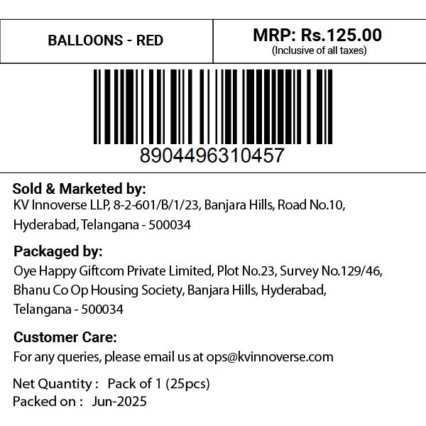 Balloons - Red