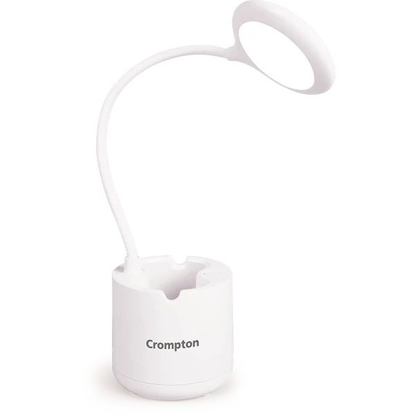 Crompton Rovello 6W Led Table Lamp | Rechargeable Upto 10 Hours Battery Back Up 360 Degree Flexible