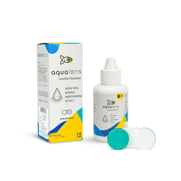 Aqualens Comfort Contact Lens Solution - 60 ml | Lens Cases Free