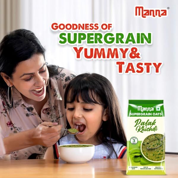 Manna Supergrains Oats - Palak Khichdi