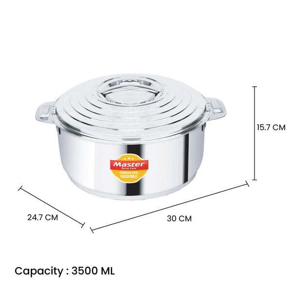 Master Hotstar Stainless Steel Casserole 3.5L