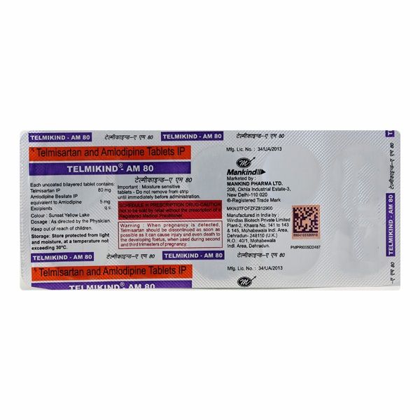Telmikind-AM 80 Tablets