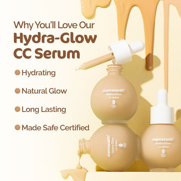 Mamaearth Hydra-Glow Cc Serum With Vitamin C & Hyaluronic Acid - 01 Vanilla