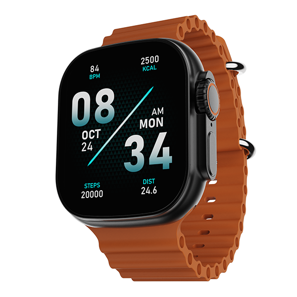 boAt Wave Glory Smartwatch | 1.96" Display | BT Calling - Orange