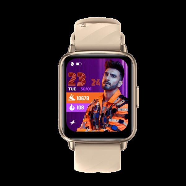 Fastrack Volt S1 1.8 inch UltraVU display, Bluetooth Calling, Smartwatch (Beige)