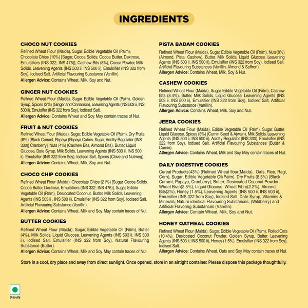 Unibic Assorted Cookies – Pack of 10