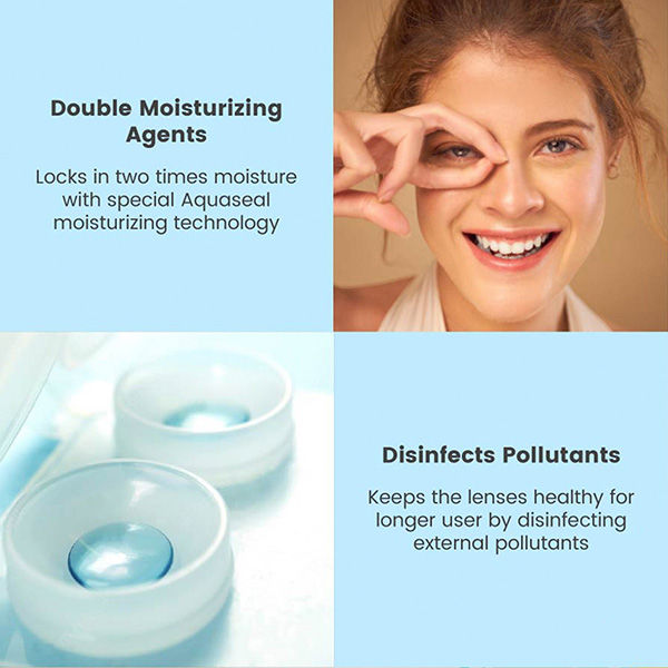 Aqualens Comfort Contact Lens Solution - 60 ml | Lens Cases Free