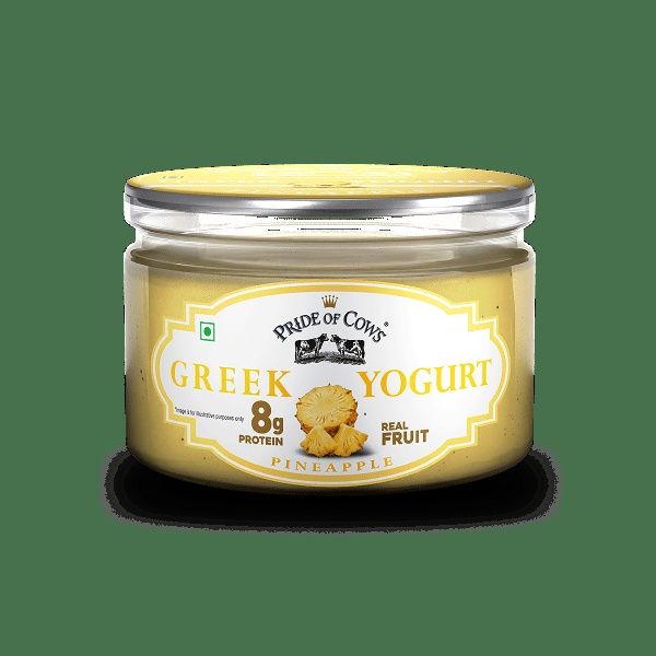 Pride of Cows Greek Yogurt | Pineapple Real Fruit