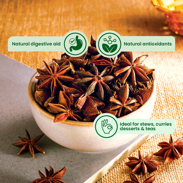 Daily Good Star Anise / Chakri Phool(50gms) & Daily Good Bay Leaf / Tejpatta(50gms) Combo