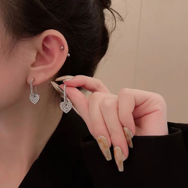 Estailo Fashion Women's Jewellery Earrings Silver One Size| E0003092