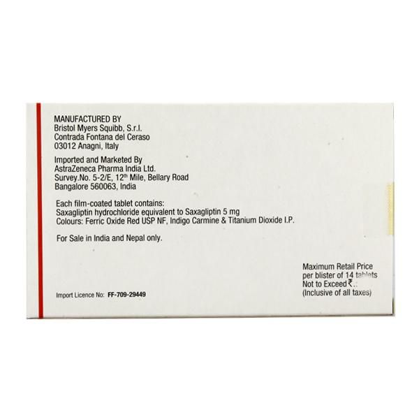 Onglyza 5Mg Tablets
