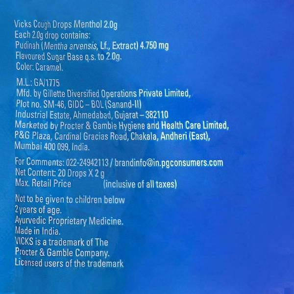 Vicks Cough Drops Menthol Combo