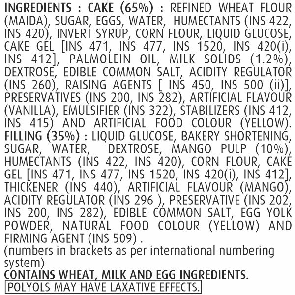 Winkies Swiss Roll Mango