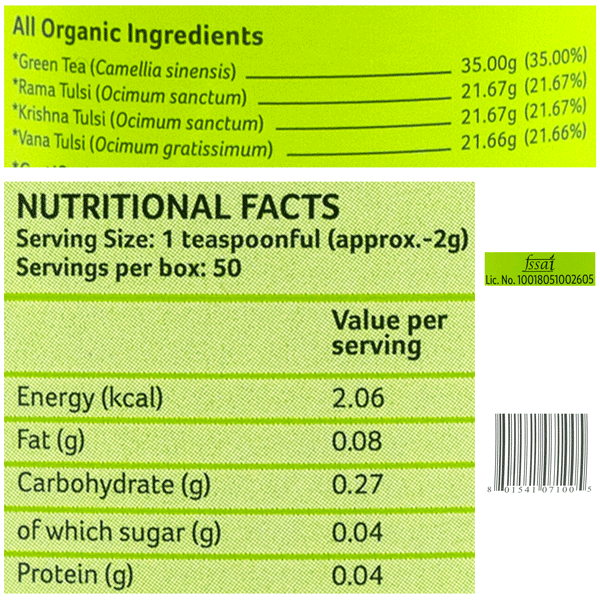 Organic India Tulsi Organic Green Tea