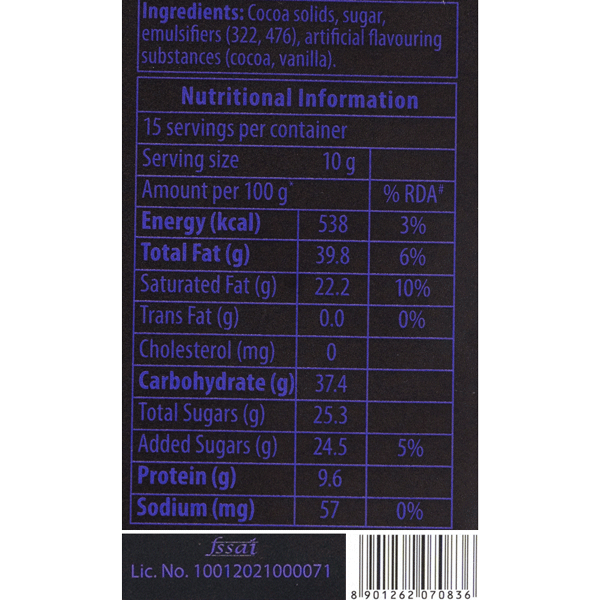 Amul Chocolate - 90% Bitter,