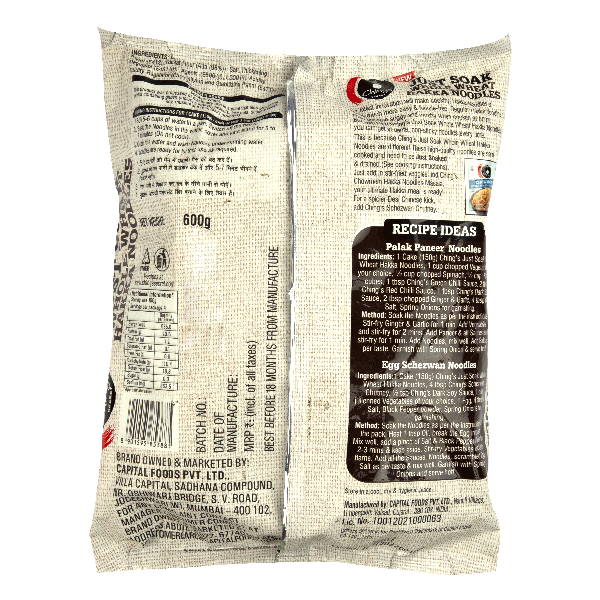 Ching's Secret Just Soak - Whole Wheat Veg Hakka Noodle