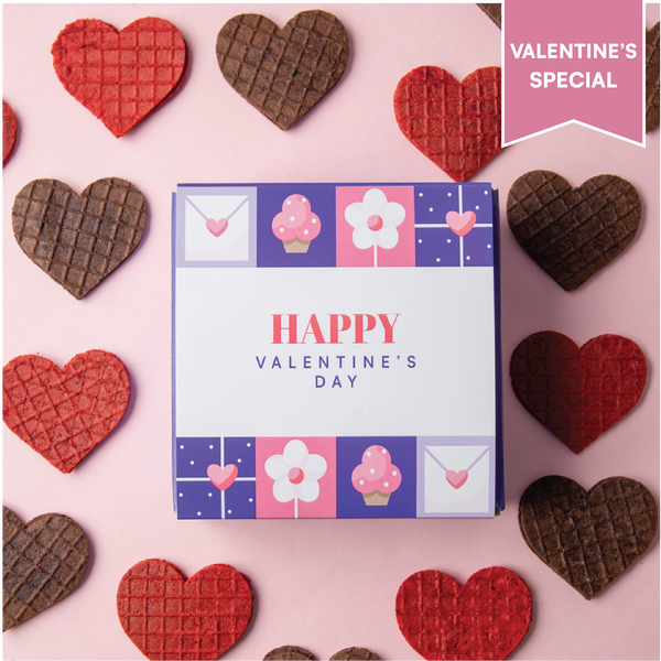 Nova Nova Valentine's Day Special Assorted Heart Shaped Waffle Cookies