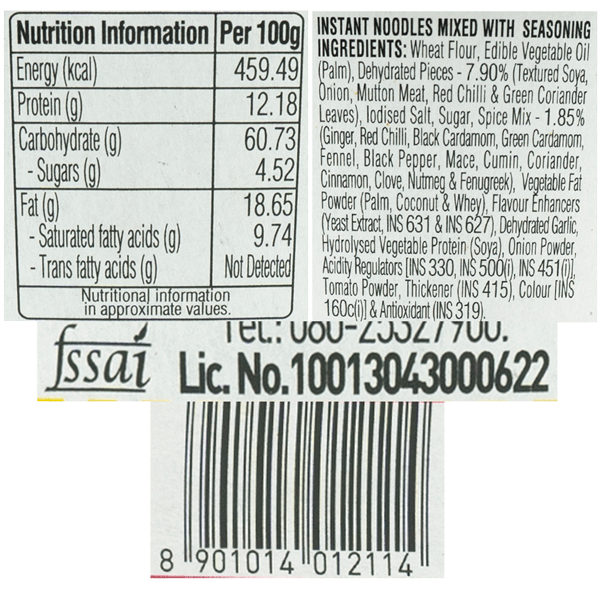 Nissin Cup Noodles Mutton Rogan Josh