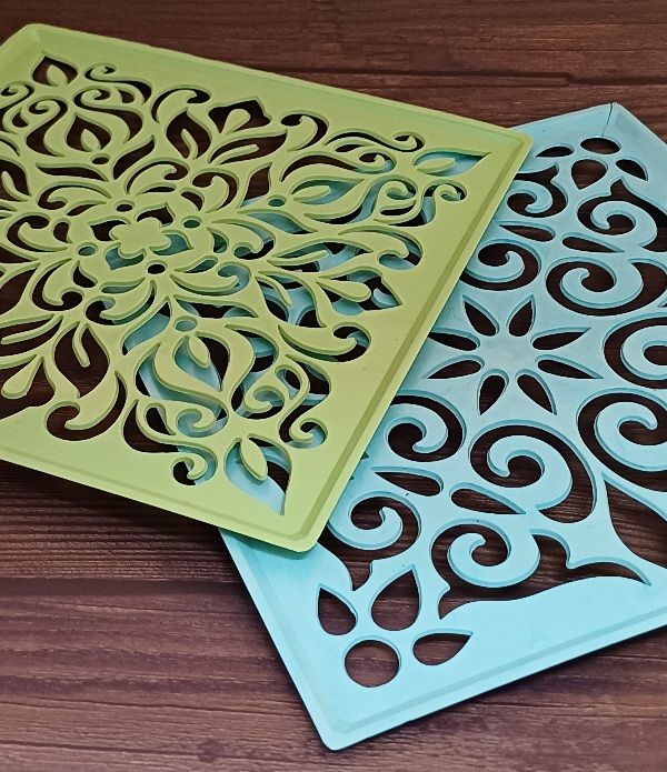 Gullak Plastic Stencil Square 8 inch | Assorted Design