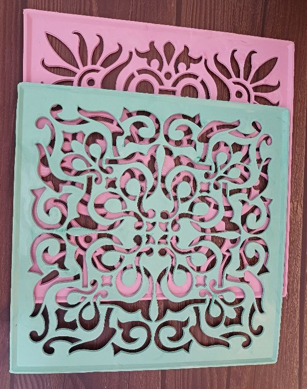 Gullak Plastic Stencil Square 12 in | Assorted Design