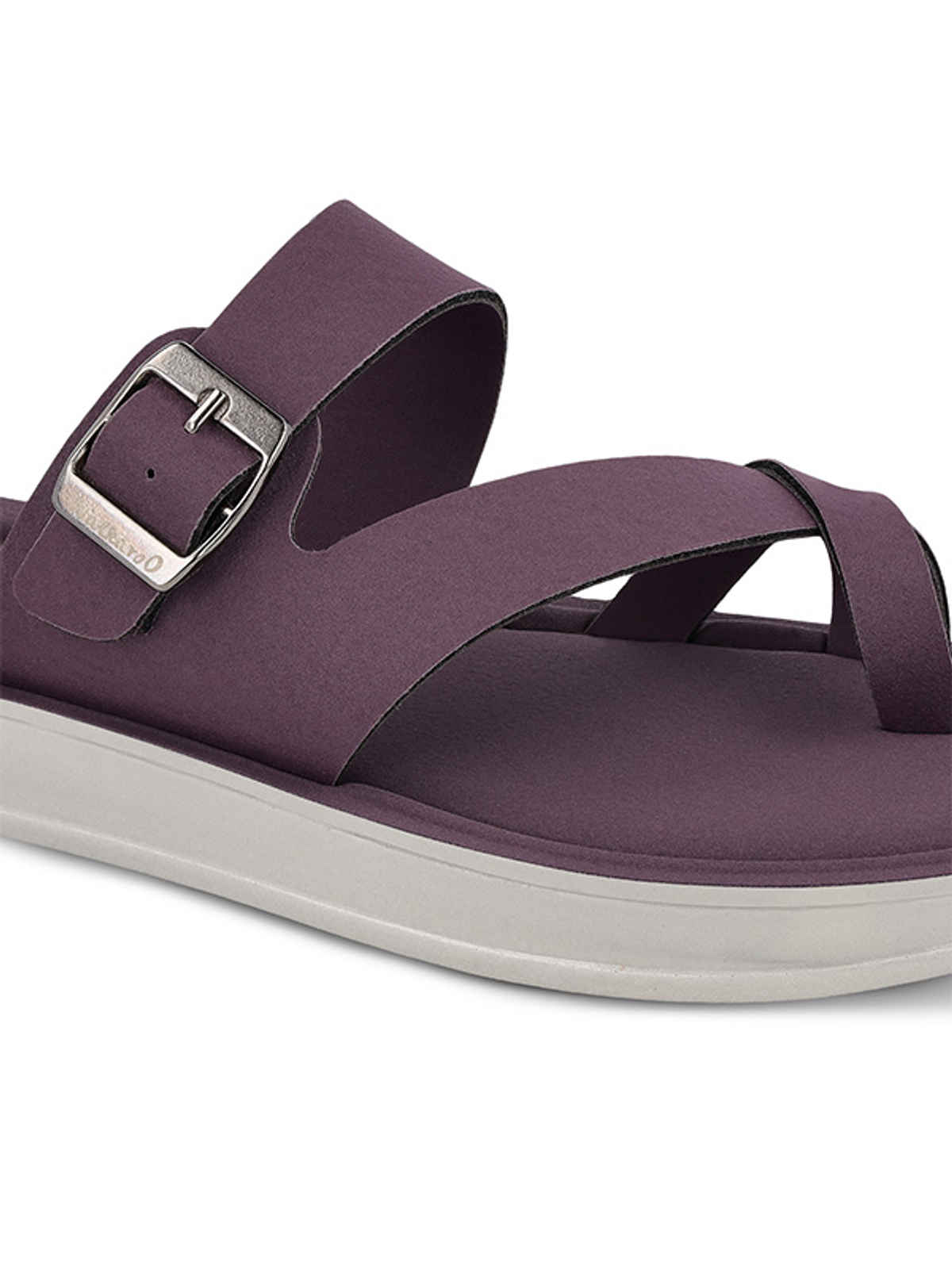 Walkaroo Women's Daily Wear Comfort Sandals - WL7554 Purple | UK6