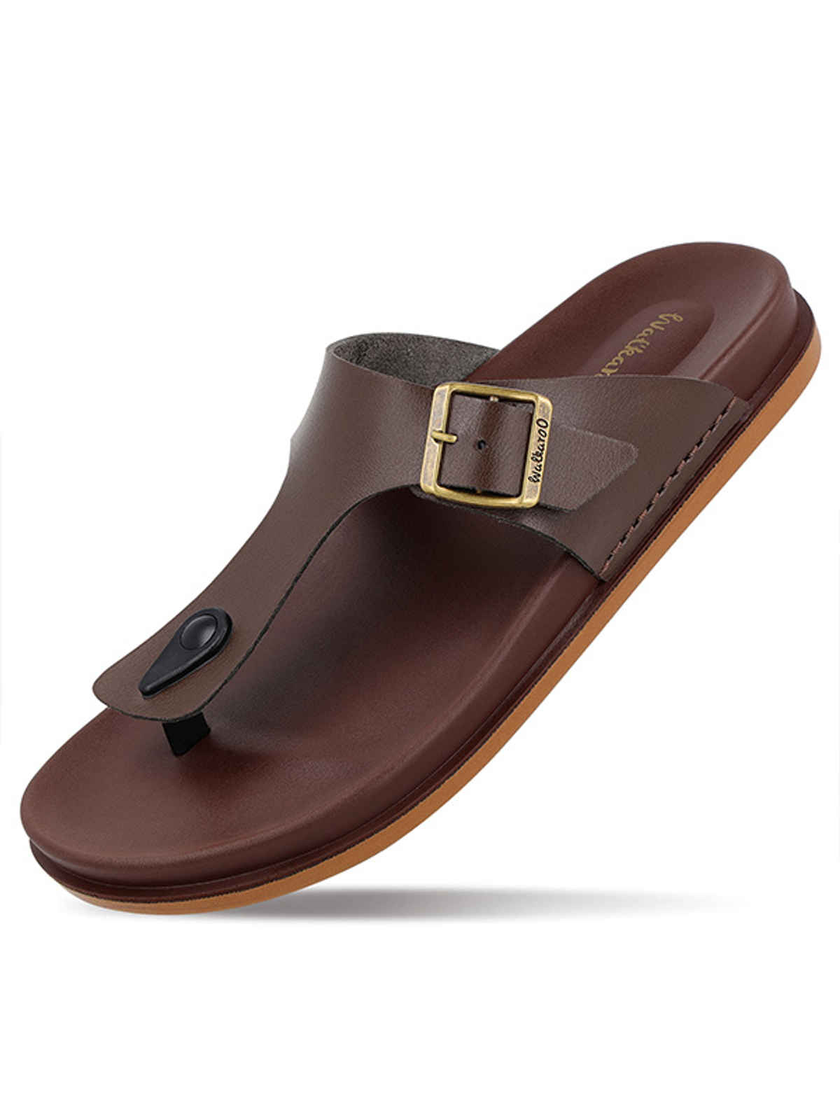 Walkaroo Men's Daily Wear Comfort Sandals - WE1356 Brown UK6