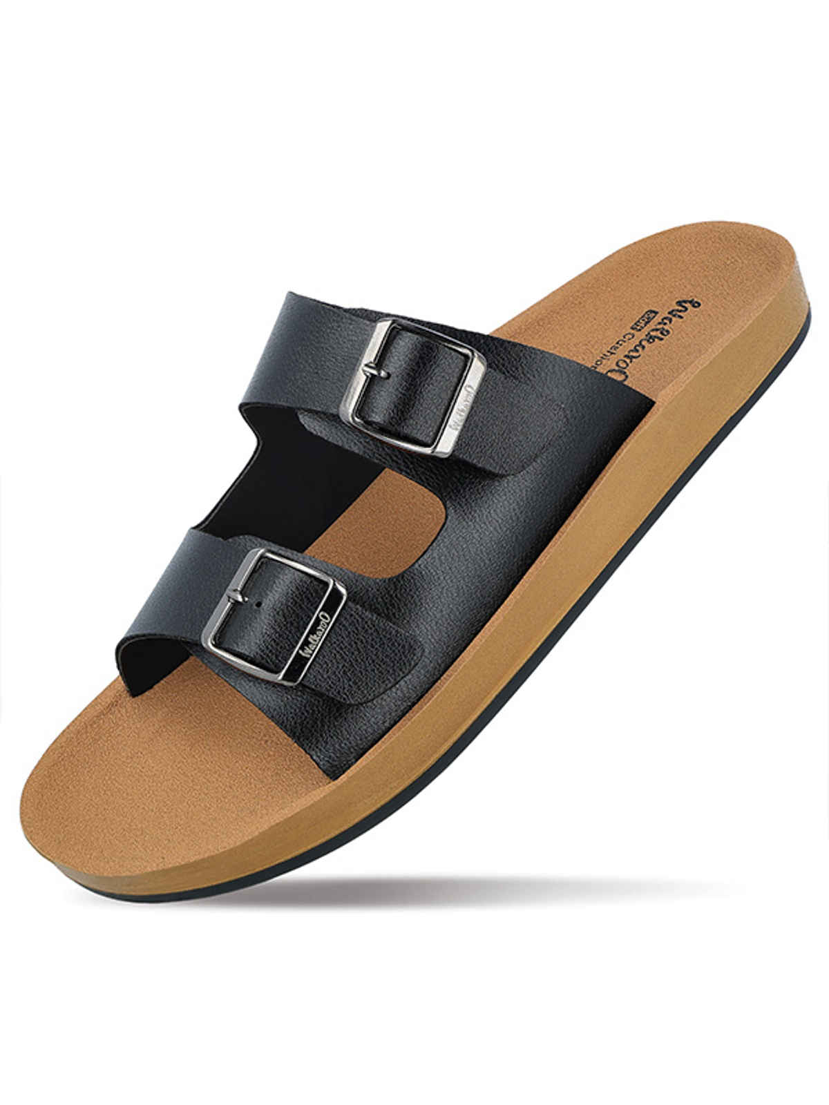 Walkaroo Men's Daily Wear Sandals - WE1333 Black UK6