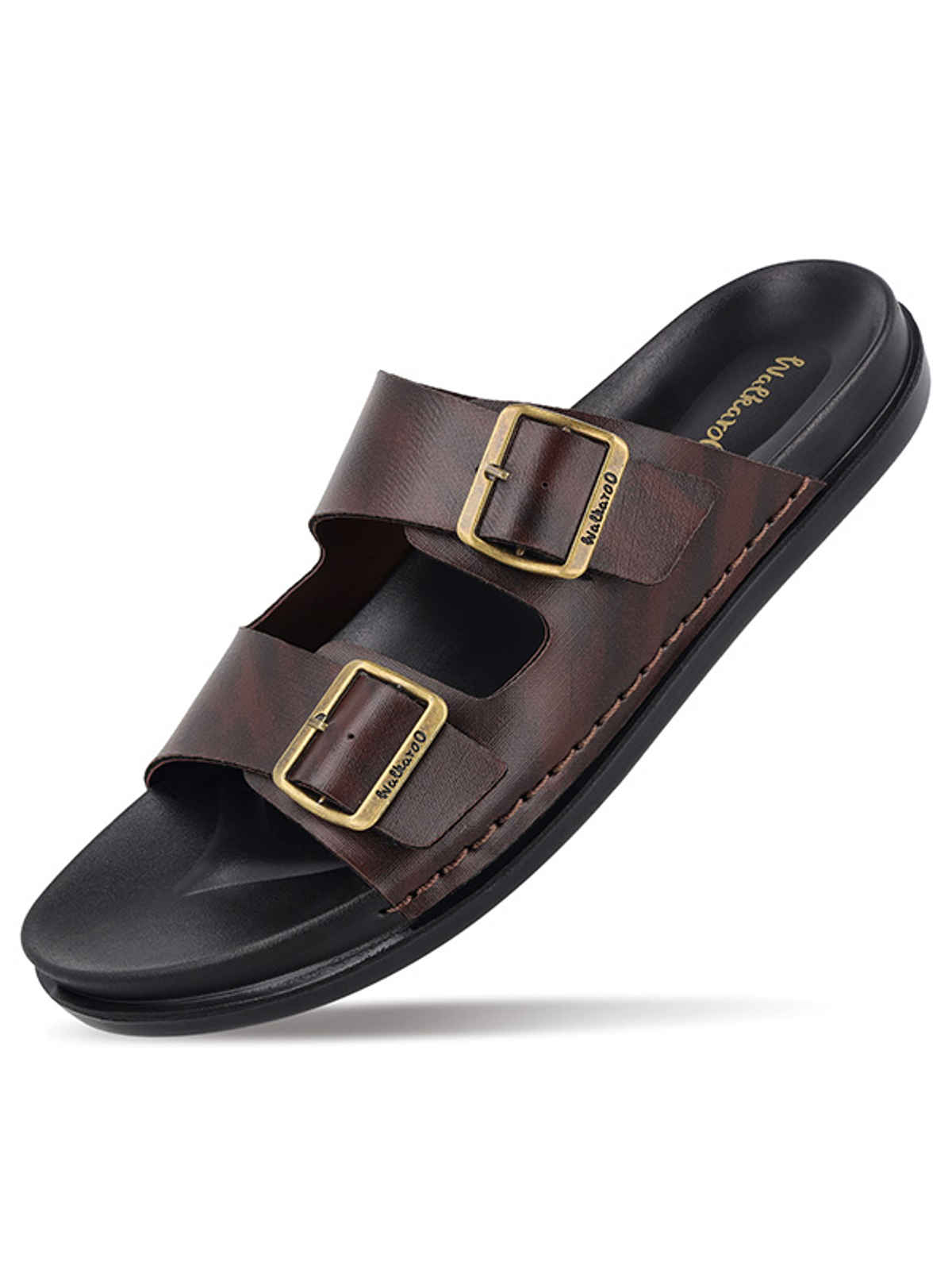 Walkaroo Men's Daily Wear Comfort Sandals - WE1337 Black UK8