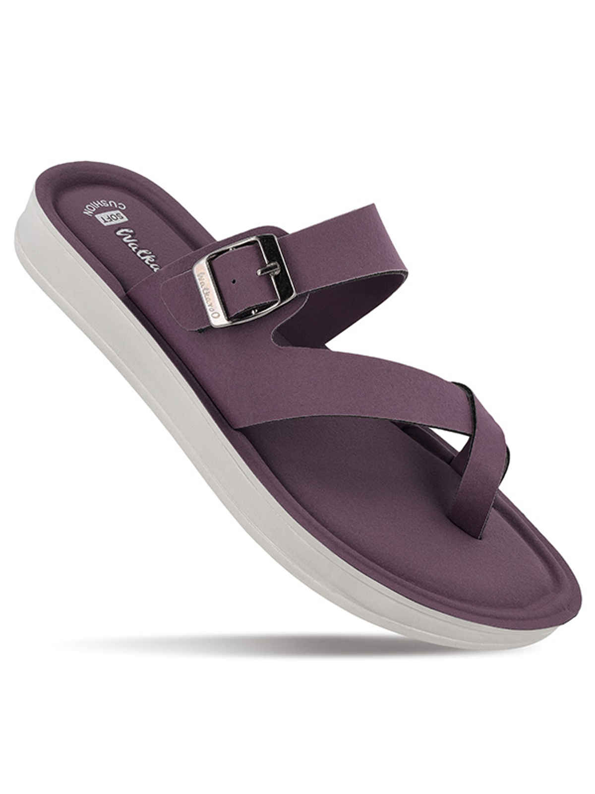 Walkaroo Women's Daily Wear Comfort Sandals - WL7554 Purple | UK6