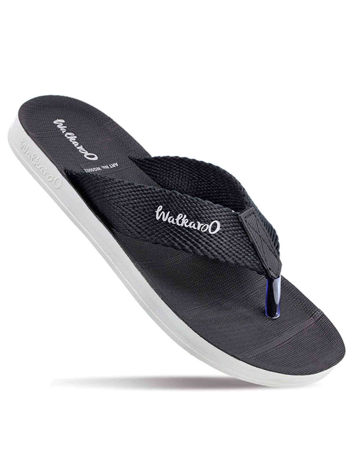 Walkaroo Men's Daily Wear Comfort Sandals - WG5002 Black | UK9