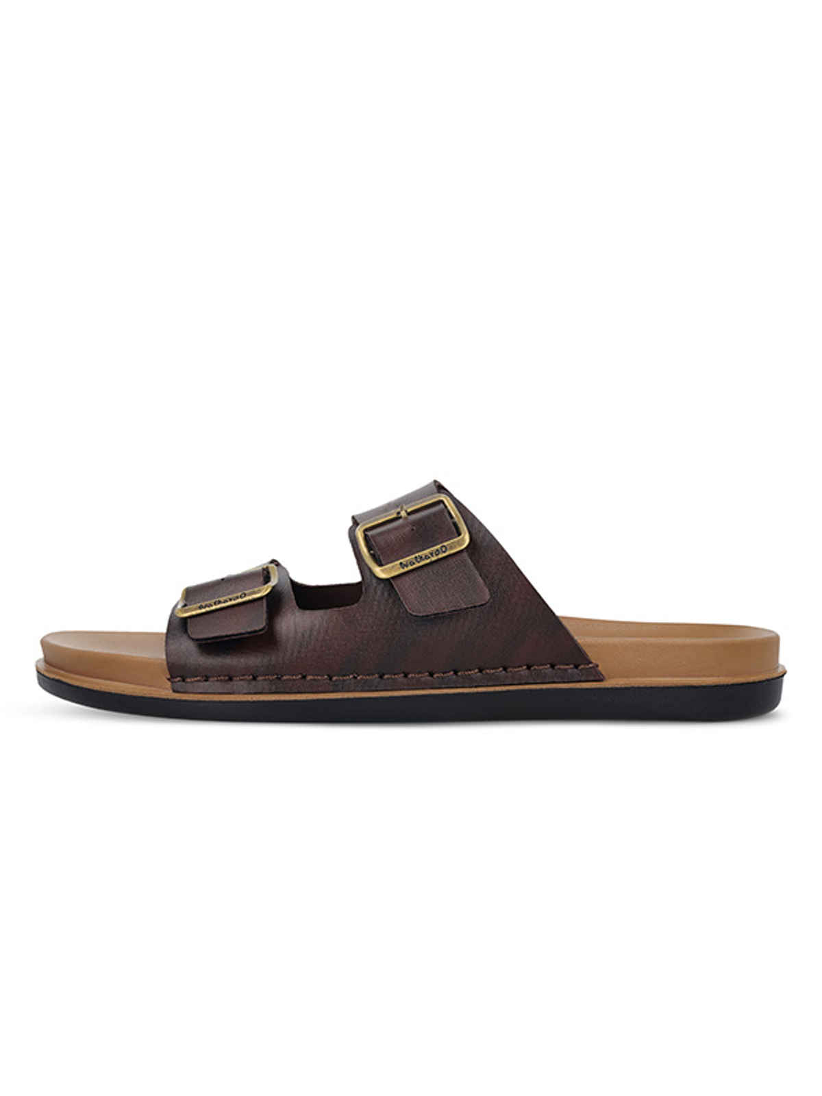 Walkaroo Men's Daily Wear Comfort Sandals - WE1337 Brown UK10