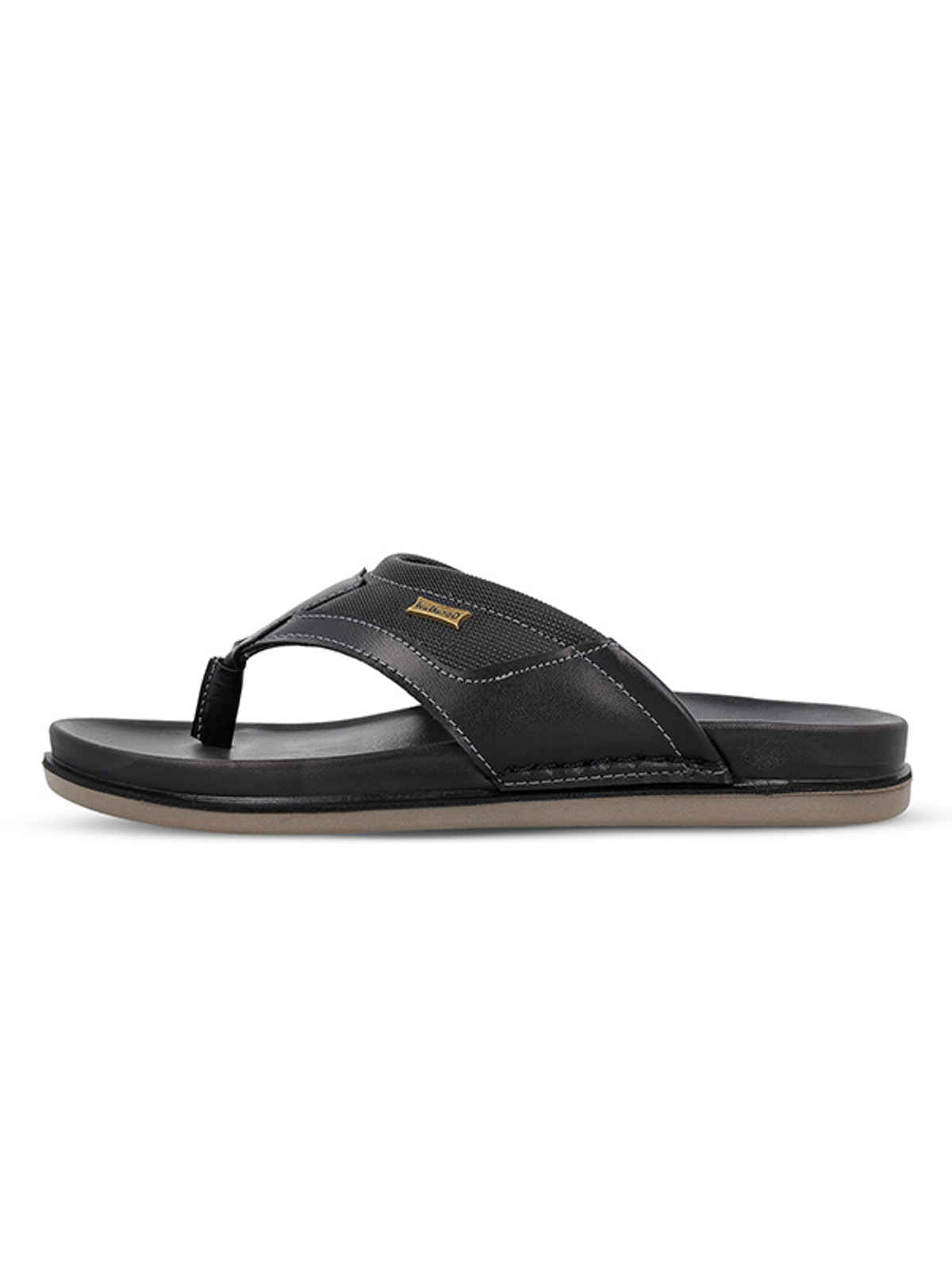 Walkaroo Men's Daily Wear Comfort Sandals - WE1020 Black UK10