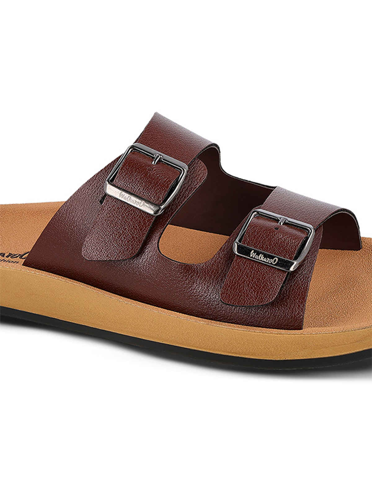 Walkaroo Men's Daily Wear Sandals - WE1333 Brown UK10