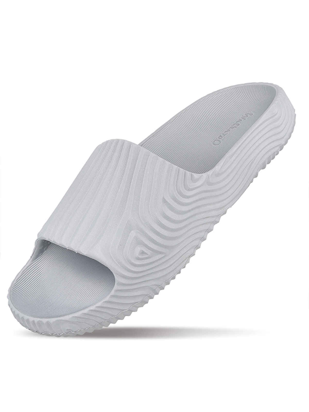 Walkaroo Men's Flip Flop Sliders | WC8769 Light Grey | UK 8