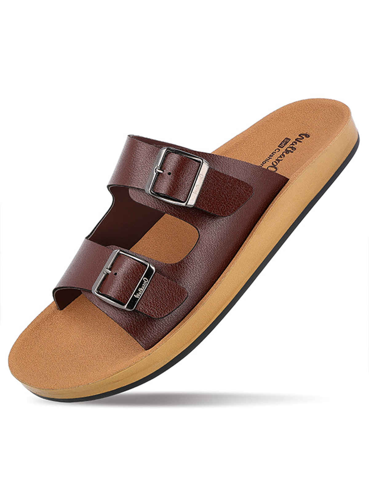 Walkaroo Men's Daily Wear Sandals - WE1333 Brown UK10